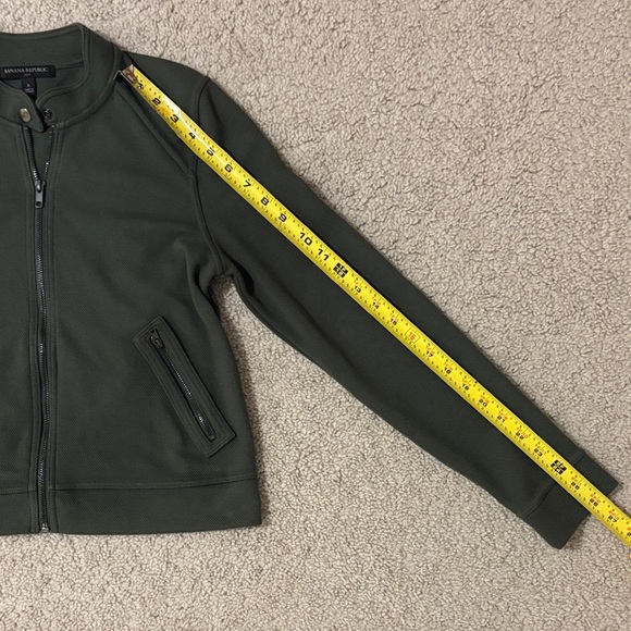 Banana Republic Women's Olive Bomber Jacket - Picture 7 of 7